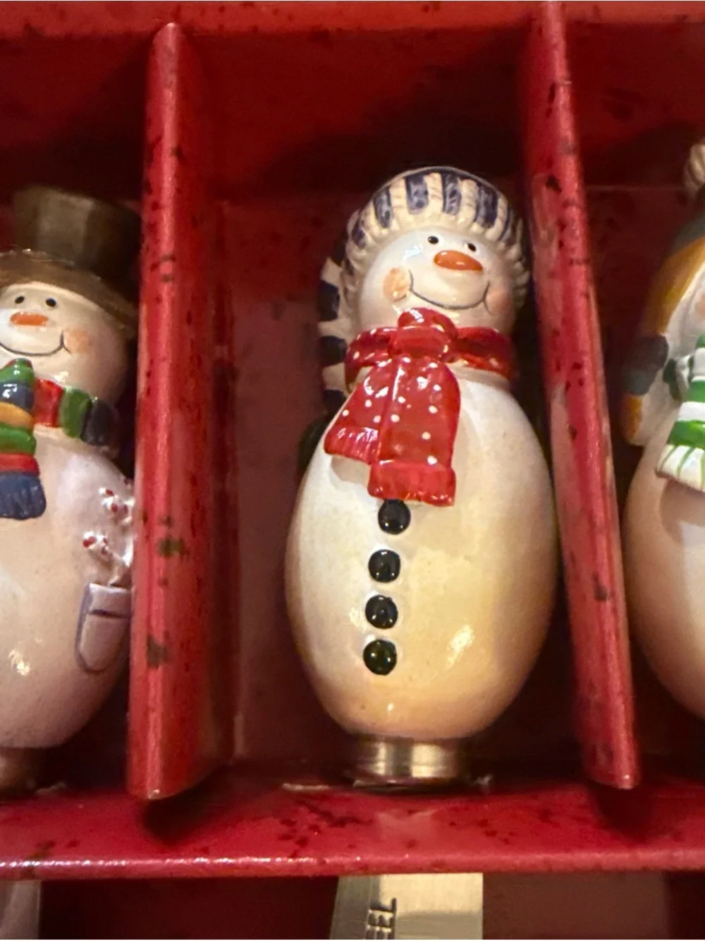 Oneida Snowmen Cheese Spreaders for Christmas Set of 3 Snowmates Taylor-Kerman